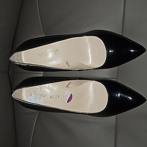 Nine West Black Patent Leather Heels